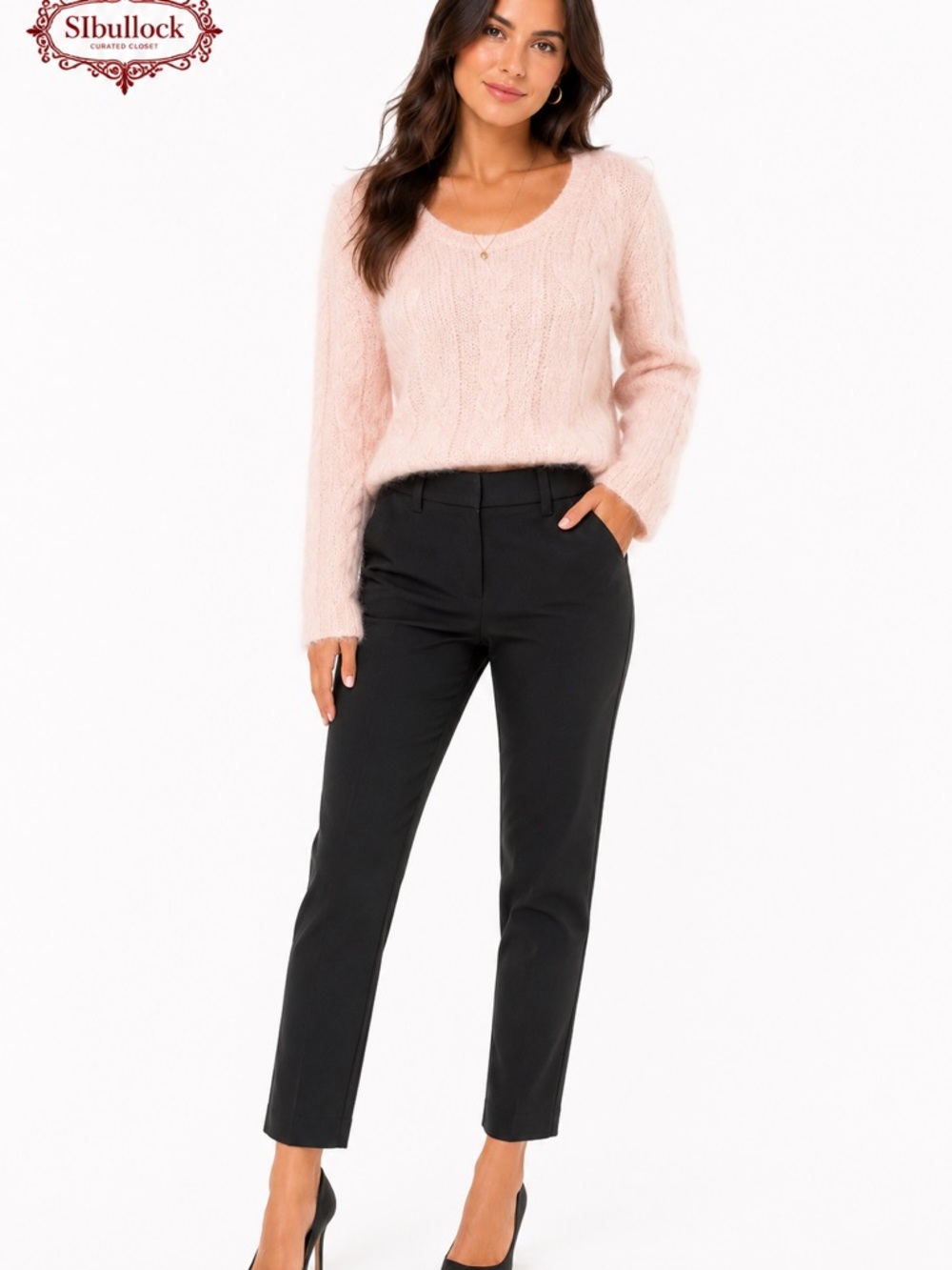 P15 Nine West Size 6 Slim Ankle Pants NWOT Black Stretch Career Trousers